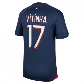 Paris Saint-Germain 2023-24 Vitinha 17 Hjemmedrakt Kortermet